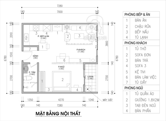 Tư vấn thiết kế căn hộ chung cư 45m2 dành cho người sống độc thân với chi phí 110 triệu đồng - Ảnh 2.