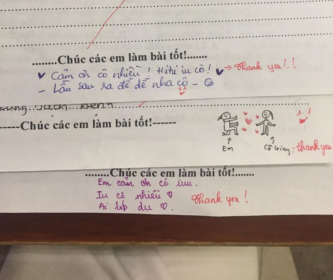 Được cô giáo chúc làm bài tốt trong đề thi, học sinh lớp 10 lầy lội đáp trả nhưng dân mạng lại tò mò: Hóng cái kết - Ảnh 1.