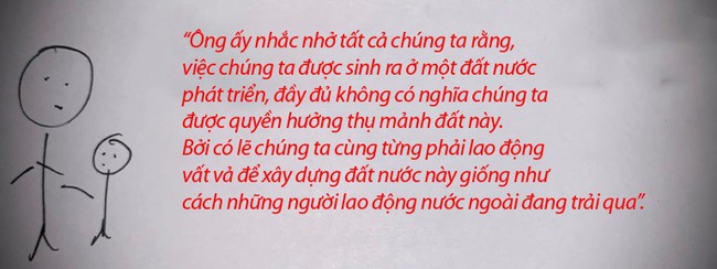 Con trai kỳ thị người xuất khẩu lao động vì có mùi hôi, ông bố vẽ ngay một bộ tranh để dạy cậu bé về sự tử tế  - Ảnh 6.