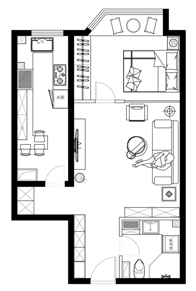 Căn hộ 49m2 đẹp không tì vết nhờ cách sắp xếp thông minh - Ảnh 1.