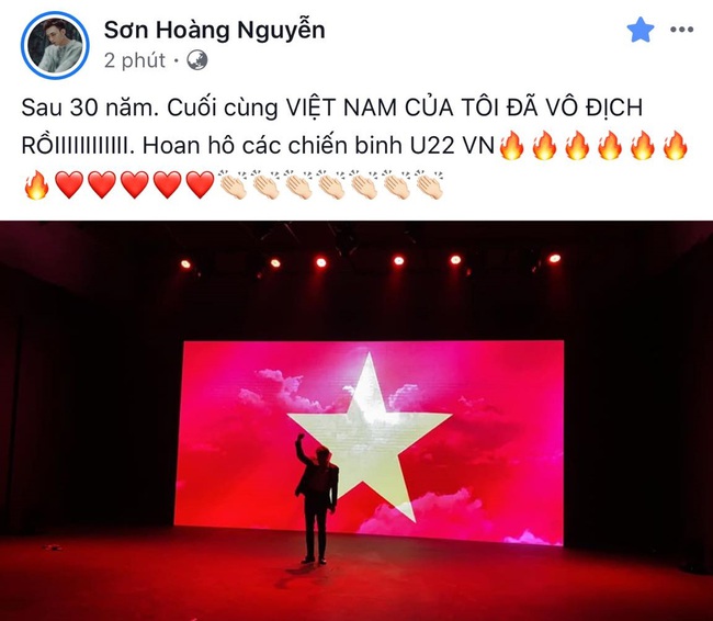 Việt Nam vô địch SEA Games, dàn sao Việt nô nức đi bão, mở tiệc ăn mừng linh đình - Ảnh 8.