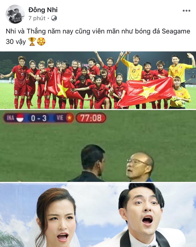 Việt Nam vô địch SEA Games, dàn sao Việt nô nức đi bão, mở tiệc ăn mừng linh đình - Ảnh 12.