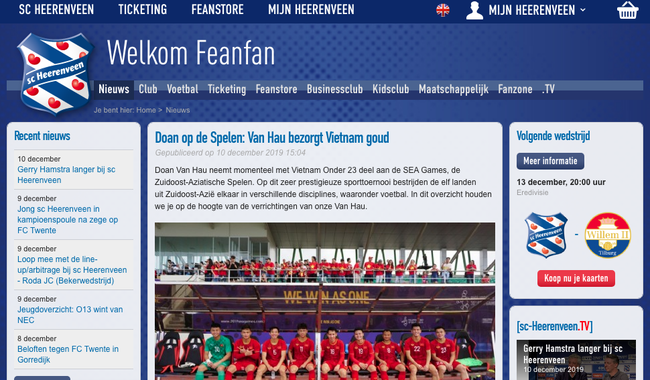 Góc tự hào: CLB của Đoàn Văn Hậu ở Hà Lan gửi lời chúc mừng U22 Việt Nam giành chiến thắng tại SEA Games 30 bằng tiếng Việt: &quot;Vô địch! Chúc mừng&quot; - Ảnh 7.