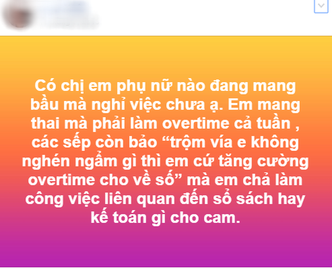 Mẹ bầu công sở than thờ vì bị sếp bắt tăng ca cả tuần, còn nói: Trộm vía không nghén ngẩm gì thì cứ... tăng cường! - Ảnh 2. Mẹ bầu công sở than thờ vì bị sếp bắt tăng ca cả tuần, còn nói: Trộm vía không nghén ngẩm gì thì cứ... tăng cường! - Ảnh 2.