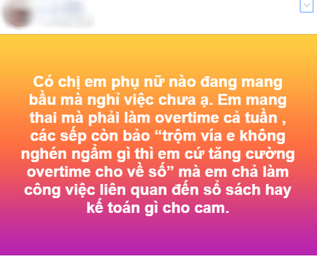 Mẹ bầu công sở than thờ vì bị sếp bắt tăng ca cả tuần, còn nói: Trộm vía không nghén ngẩm gì thì cứ... tăng cường! - Ảnh 2.