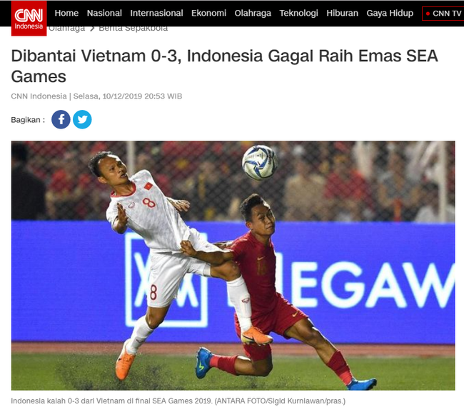Một loạt trang tin nước ngoài ca ngợi chiến thắng của U22 Việt Nam, gọi Đoàn Văn Hậu là cơn ác mộng của Indonesia - Ảnh 1.