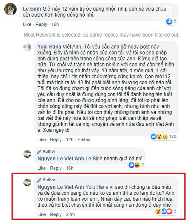 Bị vợ cũ nói giả tạo, dùng con đánh bóng tên tuổi, Việt Anh phản ứng: &quot;Anh không muốn tranh luận với em&quot; - Ảnh 3.