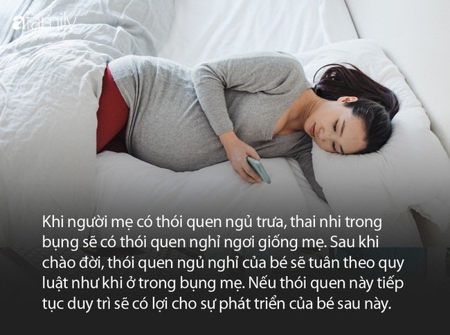 Mẹ bầu có thói quen ngủ trưa và không ngủ trưa, khi sinh con ra sẽ khác nhau thế nào? - Ảnh 1.