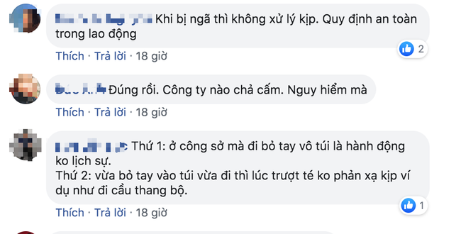 Công ty Nhật Bản kỳ lạ cấm nhân viên cho tay vào túi quần áo nhưng lý do giải thích của cư dân mạng khiến ai nấy đều vỗ tay vì luật lệ hợp lý - Ảnh 4.