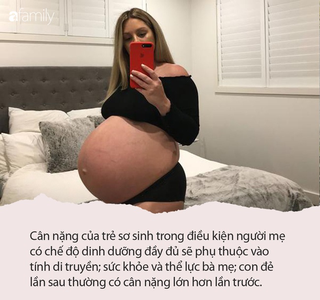 Bà xã MC Thành Trung sinh đôi mỗi bé hơn 3kg, nhìn bụ bẫm ai cũng yêu nhưng mẹ bầu nên biết về nguy cơ khi sinh con nặng cân - Ảnh 4.