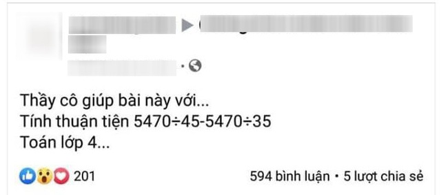 Bài toán lớp 4 yêu cầu tính nhanh &quot;5470:45-5470:35&quot;, nhiều giáo viên tiểu học đưa ra phương pháp... sai giật mình! - Ảnh 1.