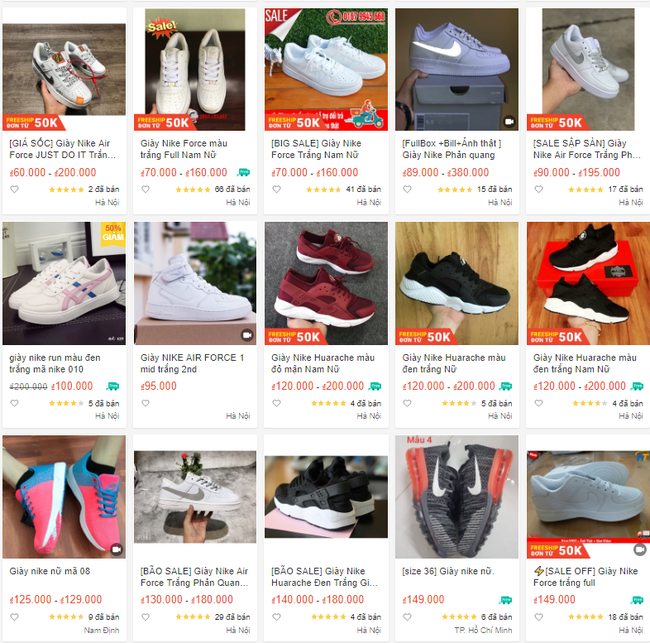 Cảnh báo: Tràn ngập số lượng lớn giày thể thao hàng hiệu giá bèo tại chợ online, đa phần đều là hàng Trung Quốc - Ảnh 2.