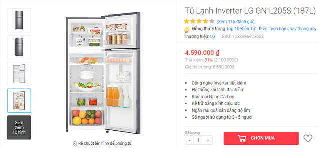 Mách chị em 5 mẫu tủ lạnh giá rẻ dưới 5 triệu đáng mua vào dịp Tết - Ảnh 5.