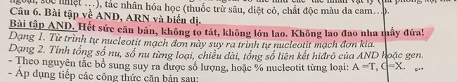 Cô giáo dạy Sinh đáng yêu nhất vịnh Bắc Bộ, cho bài tập về nhà không quên động viên học trò: Không lao đao nha mấy đứa! - Ảnh 1.