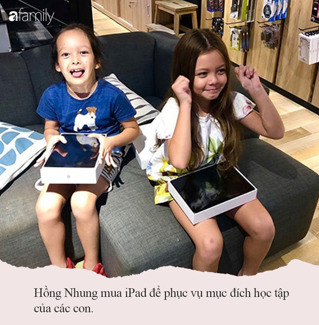 Từng tuyên bố không cho các con tiếp xúc với công nghệ nhưng vì lý do này mà Hồng Nhung phải &quot;chịu thua&quot; đi mua iPad cho con - Ảnh 4.
