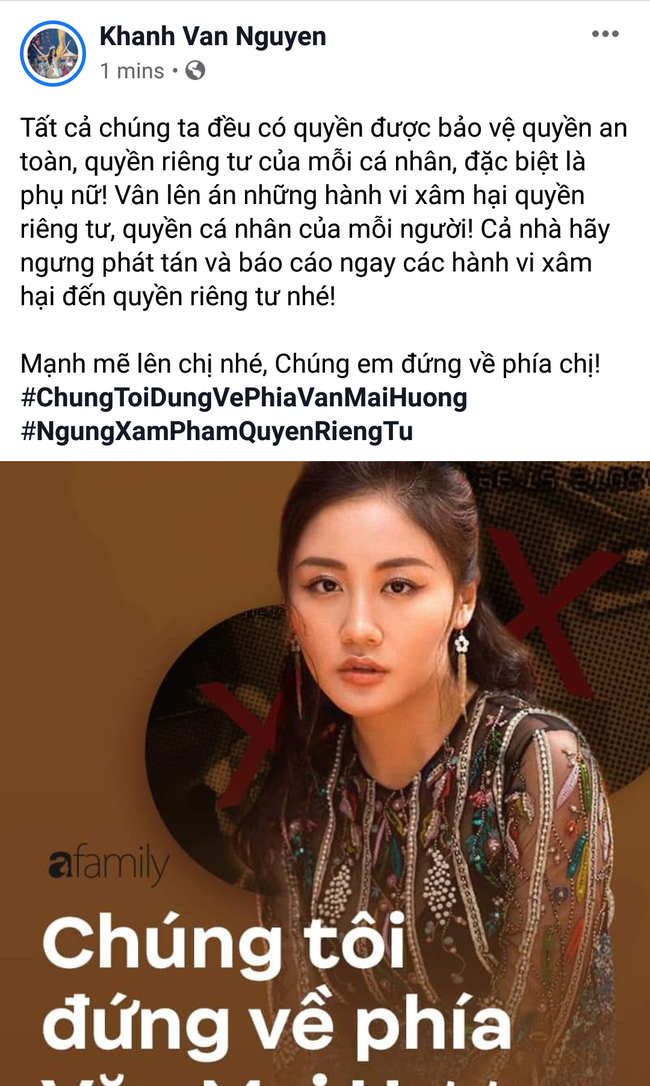 Dàn Hoa hậu &quot;hot&quot; nhất showbiz Việt đã chính thức bước vào cuộc đấu tranh vì quyền riêng tư, công khai ủng hộ Văn Mai Hương quyết liệt - Ảnh 3.
