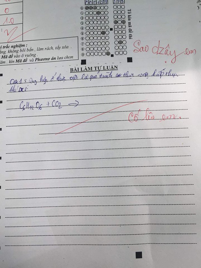 Học sinh để trống bài thi, cô giáo không quát mắng mà thả nhẹ 1 câu động viên, ai đọc cũng sụt sùi: Sao ấm áp thế! - Ảnh 2.