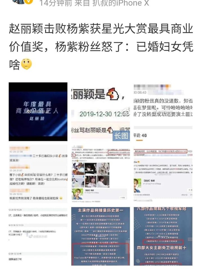 Fans Dương Tử nguyền rủa con trai Triệu Lệ Dĩnh chết yểu vì thấy đàn chị nhận giải thưởng danh giá - Ảnh 4. Fans Dương Tử nguyền rủa con trai Triệu Lệ Dĩnh chết yểu vì thấy đàn chị nhận giải thưởng danh giá - Ảnh 4.