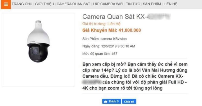 Sau vụ Văn Mai Hương bị lộ loạt clip nhạy cảm từ camera, trên mạng xuất hiện &quot;trò đùa&quot; ác ý, quảng cáo bán camera chuẩn xịn - Ảnh 2.