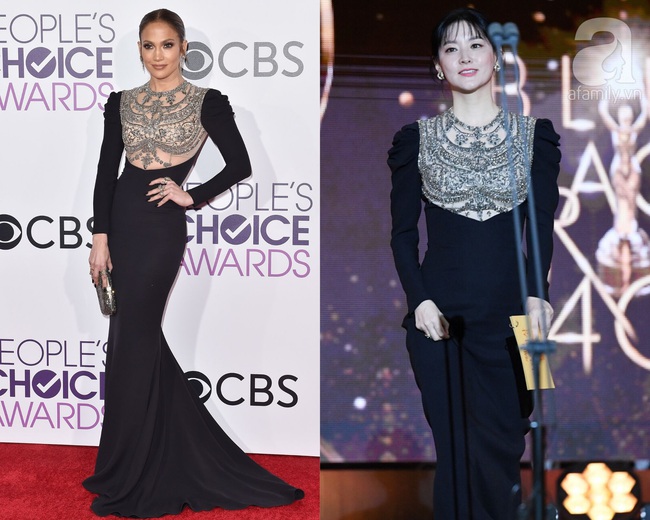 Một chiếc váy hai thái cực: Lee Young Ae nền nã, Jennifer Lopez thì không giấu nổi vẻ sexy bức người dù mặc rất kín đáo - Ảnh 9.