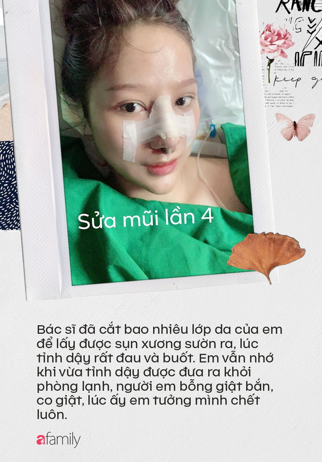 Câu chuyện “rùng rợn” về cô gái nâng mũi 4 lần đến mức hết sạch sụn tai, từng trầm cảm, muốn chết vì phẫu thuật hỏng - Ảnh 5. Câu chuyện “rùng rợn” về cô gái nâng mũi 4 lần đến mức hết sạch sụn tai, từng trầm cảm, muốn chết vì phẫu thuật hỏng - Ảnh 5.