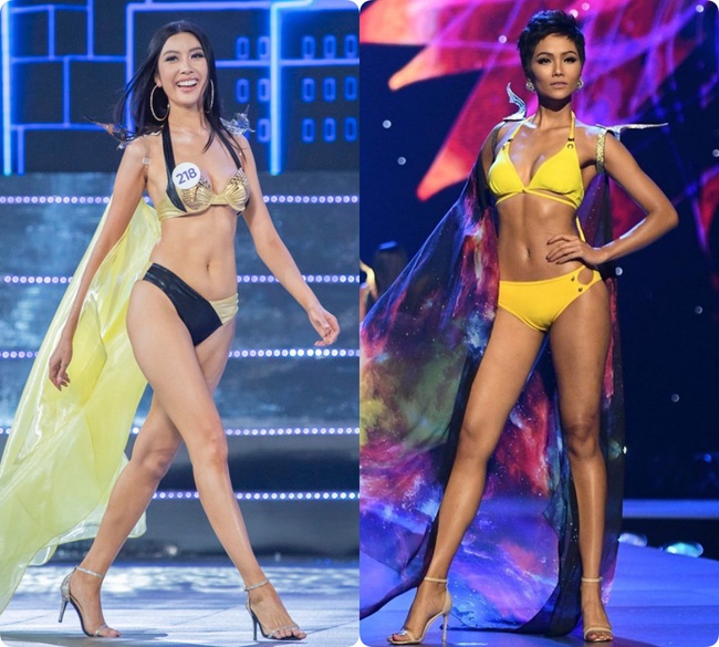 Hinh ảnh Top5 H'Hen Niê tại Miss Universe 2018 như tái hiện lại trong những thiết kế bikini của Top 10 Hoa hậu Hoàn vũ Việt Nam 2019 - Ảnh 4.