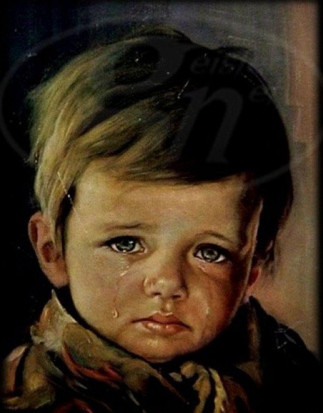 Sự thật về lời nguyền bí ẩn của bức tranh Cậu bé khóc trong hàng loạt vụ hỏa hoạn khiến nhiều người phải rùng mình - Ảnh 1.