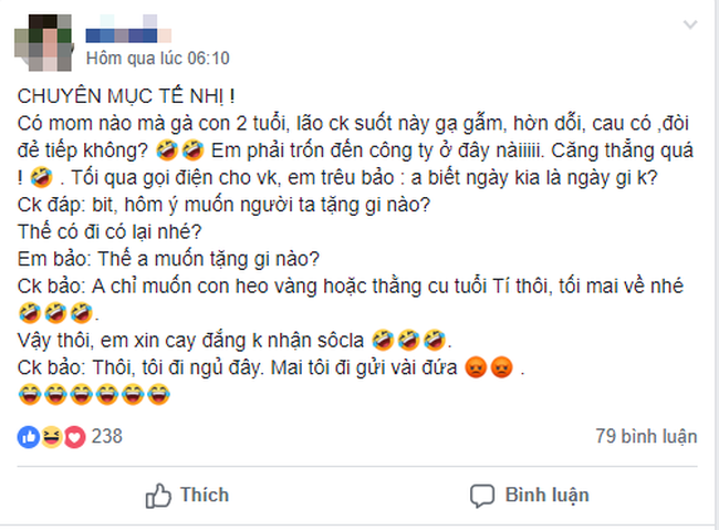 Chồng nhiệt tình đòi tặng quà Valentine nhưng vợ cứ chối đây đẩy, hóa ra lý do lại dở khóc dở cười thế này - Ảnh 1. Chồng nhiệt tình đòi tặng quà Valentine nhưng vợ cứ chối đây đẩy, hóa ra lý do lại dở khóc dở cười thế này - Ảnh 1.