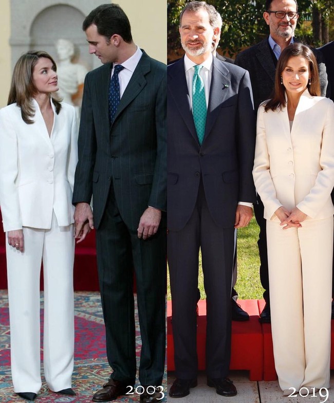 Tiết kiệm đỉnh cao như Hoàng hậu Letizia: Mặc lại bộ suit sau 16 năm vẫn đẹp, nhưng lý do đằng sau sẽ khiến bạn tan chảy - Ảnh 4.