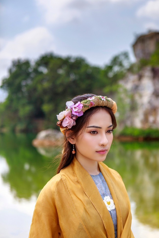 Mặc lại trang phục của Nhã Phương, bạn gái Dương Khắc Linh - Sara Lưu hóa mỹ nữ cổ trang đẹp mê hồn  - Ảnh 3.