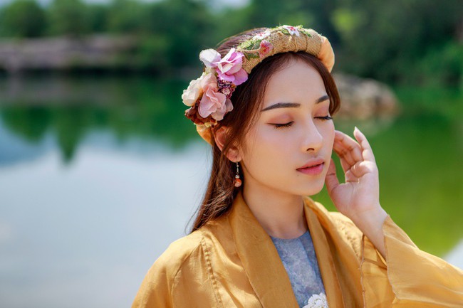 Mặc lại trang phục của Nhã Phương, bạn gái Dương Khắc Linh - Sara Lưu hóa mỹ nữ cổ trang đẹp mê hồn  - Ảnh 4.