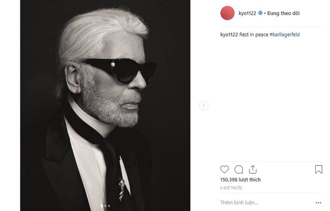 Karl Lagerfeld: Karl Lagerfeld qua đời Song Hye Kyo chia buồn  - Ảnh 1.