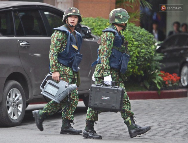 Tăng cường nhiều lớp an ninh, huy động cảnh khuyển đặc biệt của Việt Nam rà soát chất nổ tại khách sạn Melia - Ảnh 2.