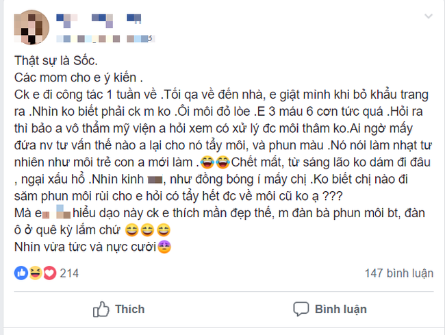 Chồng đi công tác về môi đỏ chót, vợ ba máu sáu cơn lao vào tra khảo nào ngờ sự thật lại tức cười thế này - Ảnh 1. Chồng đi công tác về môi đỏ chót, vợ ba máu sáu cơn lao vào tra khảo nào ngờ sự thật lại tức cười thế này - Ảnh 1.
