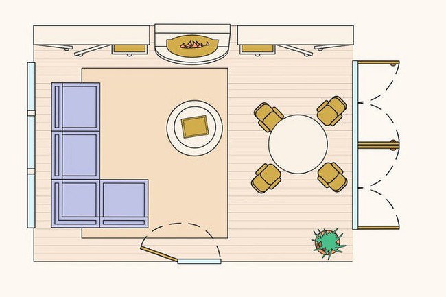 Có 10 bản vẽ thiết kế phòng khách cực tỉ mỉ này thì bạn còn lo gì việc trăn trở xem bố trí phòng khách thế nào cho hợp lý - Ảnh 10.