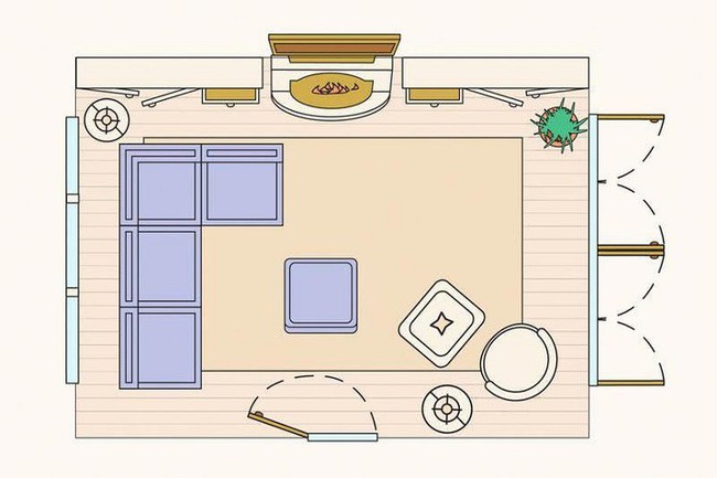 Có 10 bản vẽ thiết kế phòng khách cực tỉ mỉ này thì bạn còn lo gì việc trăn trở xem bố trí phòng khách thế nào cho hợp lý - Ảnh 4.