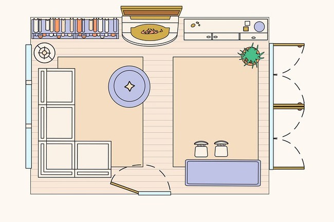 Có 10 bản vẽ thiết kế phòng khách cực tỉ mỉ này thì bạn còn lo gì việc trăn trở xem bố trí phòng khách thế nào cho hợp lý - Ảnh 8.