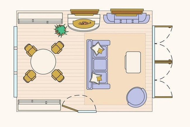 Có 10 bản vẽ thiết kế phòng khách cực tỉ mỉ này thì bạn còn lo gì việc trăn trở xem bố trí phòng khách thế nào cho hợp lý - Ảnh 9.