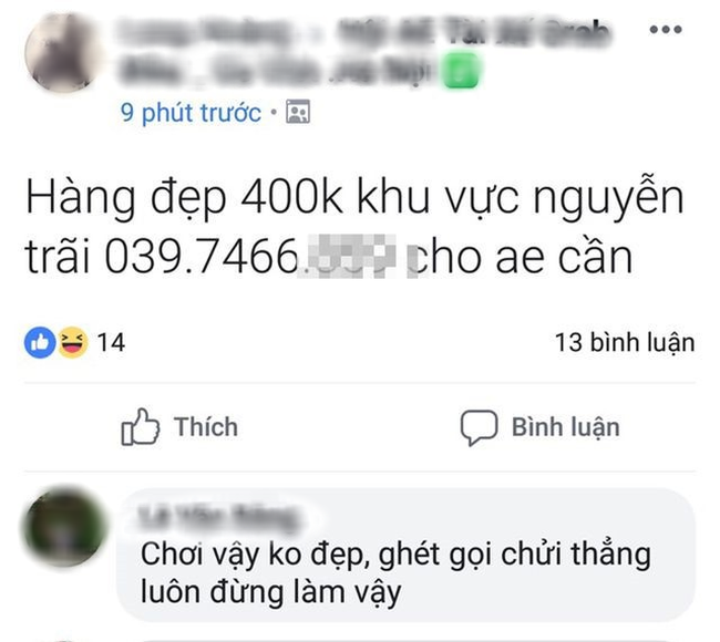 Nữ sinh lớp 12 bị tài xế xe ôm công nghệ rao số trên mạng, nội dung đi khách 400k/ lượt - Ảnh 1.