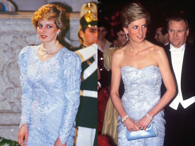 Kate Middleton đã đạt đỉnh cao tiết kiệm trang phục giống Công nương Diana, khiến dân tình “phục lăn” vì chế lại váy quá sức tài tình - Ảnh 1.