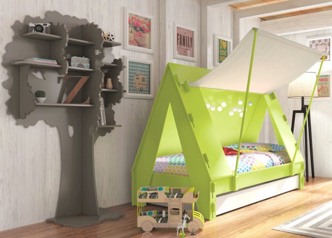 Mẫu thiết kế tủ sách dựa trên ý tưởng cây xanh giúp bé thích đọc sách hơn - Ảnh 4.