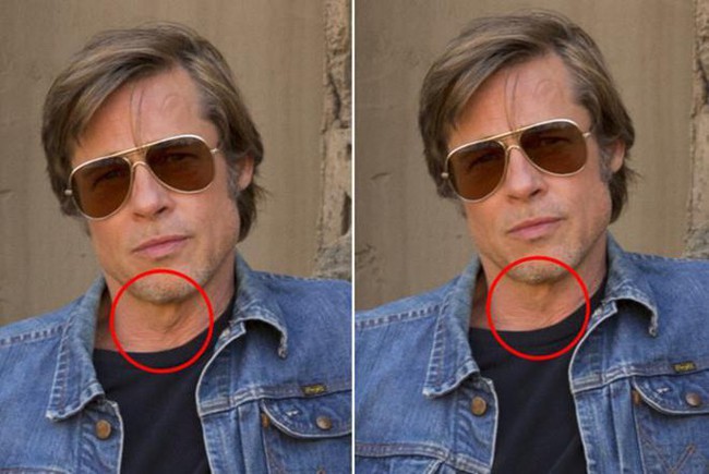 Ảnh photoshop xóa nếp nhăn, nọng cằm của Brad Pitt - Leonardo DiCaprio bất ngờ bị đào mộ chỉ vì lý do này - Ảnh 5.