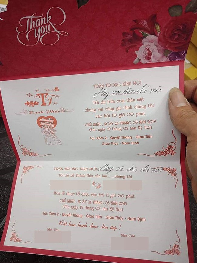 Tấm thiệp ghi mời em và nỗi cô đơn đến dự đám cưới khiến dân mạng cười lăn lộn, hóa ra đó là hot-trend mùa cưới này - Ảnh 4.