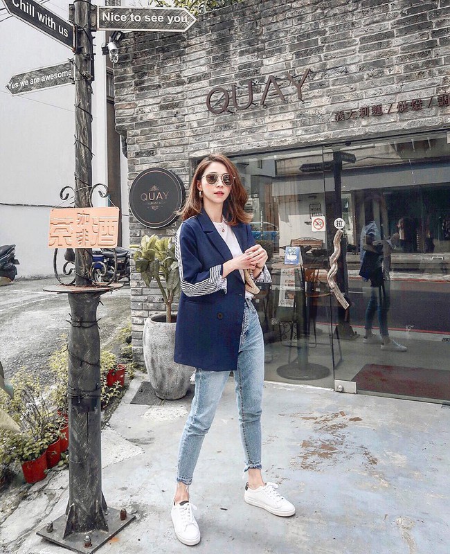 Lên đồ chuẩn như công sở Hàn với 15 gợi ý từ street style tuần này - Ảnh 13. Lên đồ chuẩn như công sở Hàn với 15 gợi ý từ street style tuần này - Ảnh 13.