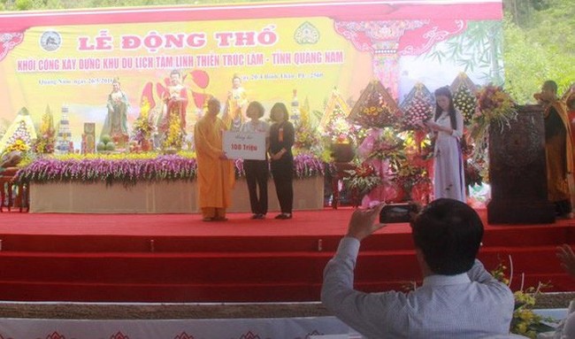 Chùa Ba Vàng ở Quảng Nam nhận tiền tỷ công đức rồi ngừng xây - Ảnh 2.