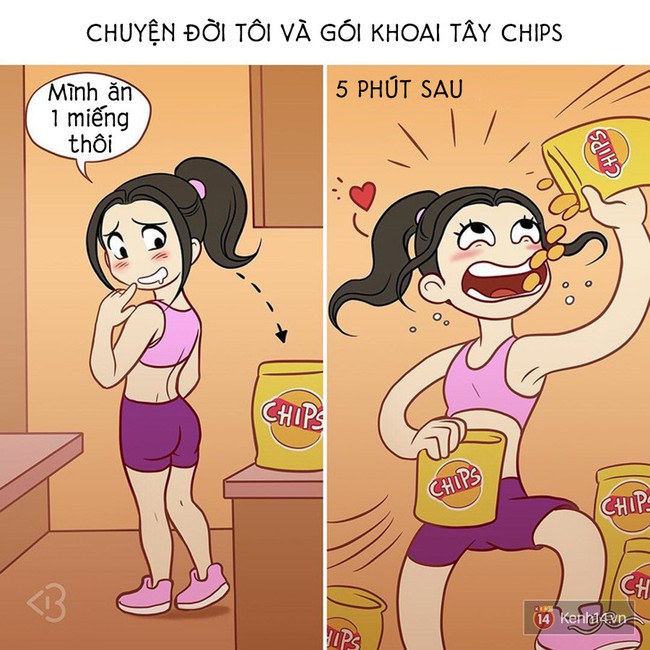 Bộ tranh lý giải vì sao giảm cân muôn đời vẫn là nhiệm vụ bất khả thi đối với con gái - Ảnh 7. Bộ tranh lý giải vì sao giảm cân muôn đời vẫn là nhiệm vụ bất khả thi đối với con gái - Ảnh 7.