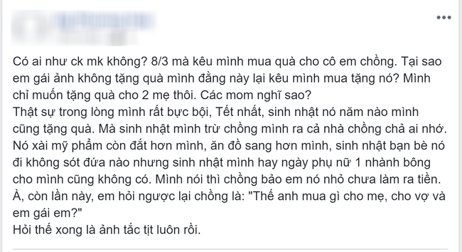 Chồng bắt vợ mua quà cho em chồng, vợ hỏi 1 câu xoắn não khiến anh im re, chị em thì vỗ tay tán thưởng - Ảnh 1. Chồng bắt vợ mua quà cho em chồng, vợ hỏi 1 câu xoắn não khiến anh im re, chị em thì vỗ tay tán thưởng - Ảnh 1.