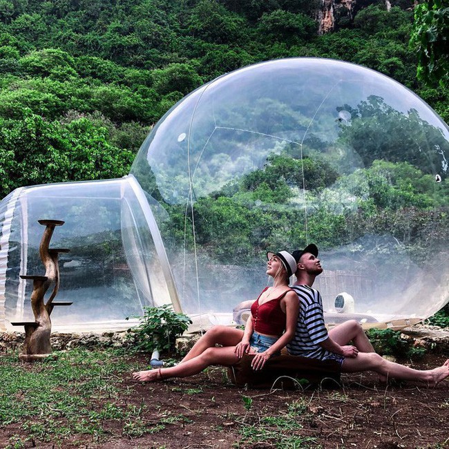 Khách sạn bong bóng ở Bali khiến dân tình tò mò: Lên ảnh thì ảo nhưng tối ngủ có hơi ngại không? - Ảnh 11.