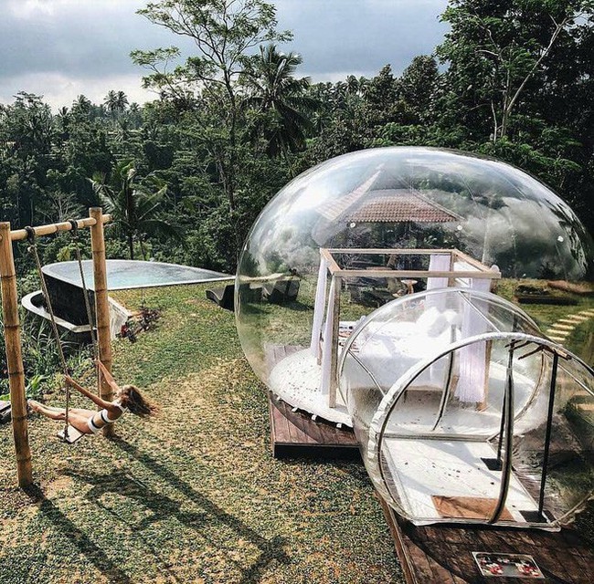 Khách sạn bong bóng ở Bali khiến dân tình tò mò: Lên ảnh thì ảo nhưng tối ngủ có hơi ngại không? - Ảnh 13.