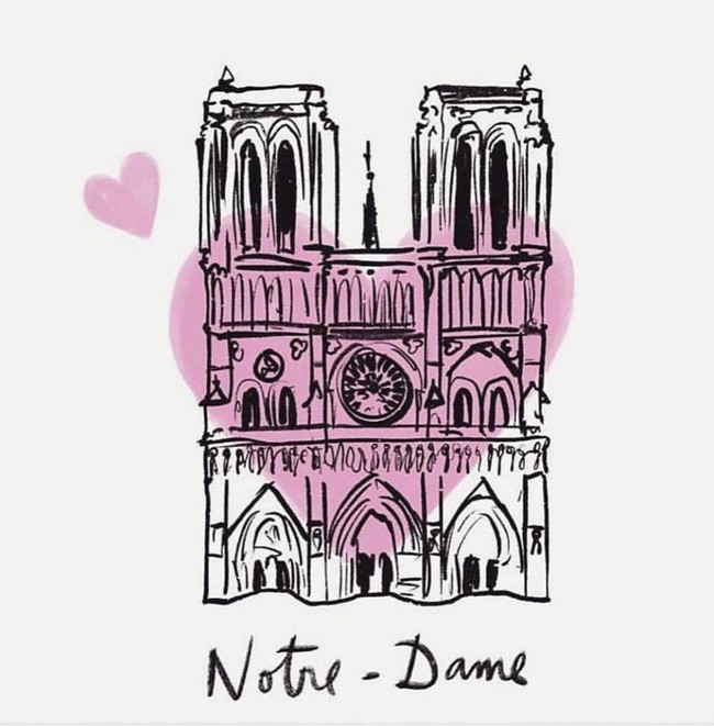 Nhà thờ Đức Bà Paris chìm trong biển lửa, dân mạng bàng hoàng chia sẻ những bức tranh chan chứa tình cảm cầu nguyện cho Paris - Ảnh 4.